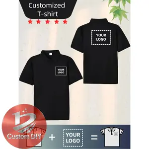 Customizable POLO Shirt - Short Sleeve Business Summer T-Shirt, Button Mouth, Polyester Fabric Compatible Uniform, Enterprise Activity and Logo-Men's POLO Shirts - Ideal Holiday Gifts