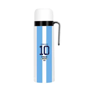 Double Wall Stainless Steel Vacuum Insulated Bottle for Yerba Mate, Coffee, Water, Tea, 32oz, BPA Free, Argentina Captain NO.10 Style Drinkware Flasks