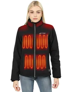 VENTURE HEAT Heated Jackets for Women – Winter Jacket, Outdoor Clothing, Coat with Battery Pack Included, 5 Heating Zones Womenswear Tops