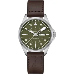 KHAKI AVIATION PILOT DAY DATE AUTO 42 mm