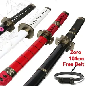 104 cm CE Certified  Toy Wooden Ninja Swords Katana Anime 1:1 Cosplay  Prop Roronoa Zoro Sword