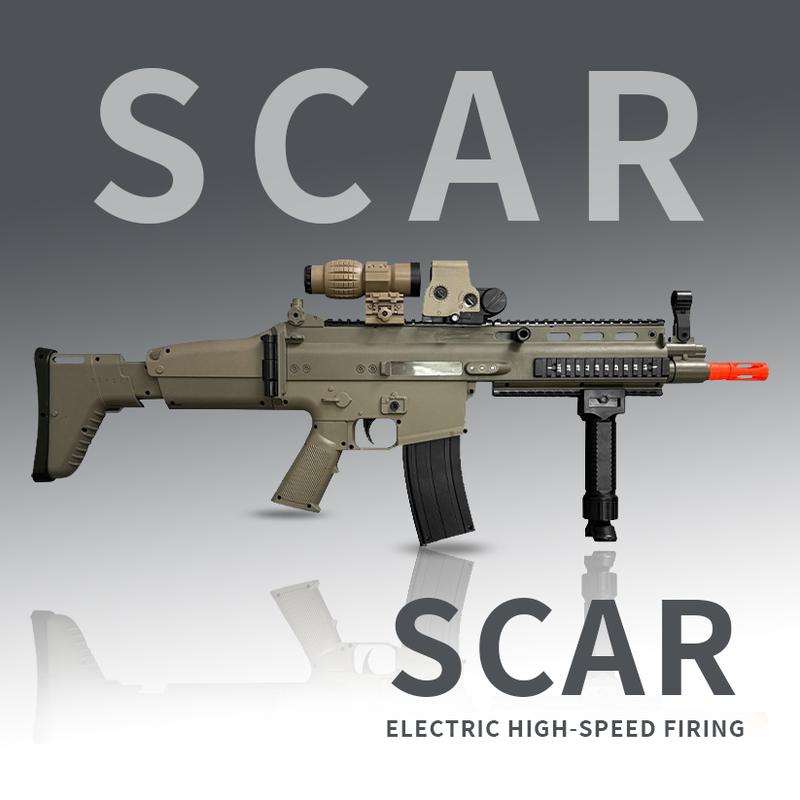 SCAR Electric Gel-Bullet Gun [7.4V High-Speed Burst Fire Upgrade ...