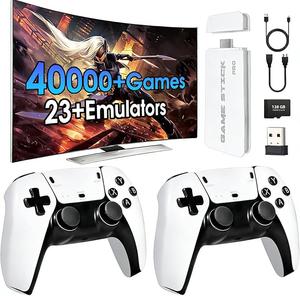 Retro Mass Games Console (No PS2/N64) - Tech Gadgets, Built-in Games, 19 Emulators, 2 Wireless Controllers, HD Output, 128GB SD Card, Portable Gaming System - Father's Day Gifts for Kids & Adults