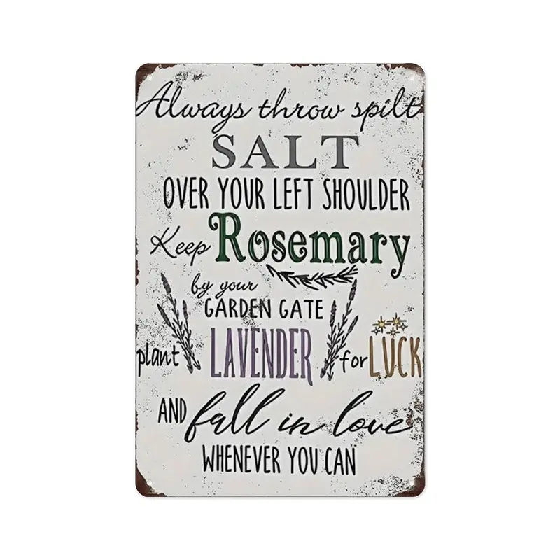 1pc 8x12" Practical Witch Metal Sign Vintage Wall Decor Magic Inspirational Gift Home