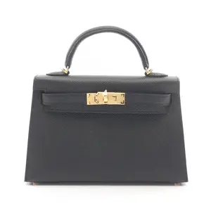Pre-owned HERMÈS Calfskin Shoulder Bags Hermes Mini Kelly2 Epsom bag
