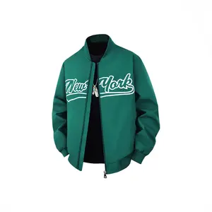 2026 New Men's Baseball Jacket with Stand Collar Popular American Style Jacket for Menswear Coats