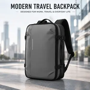65-liter vacuum-compressed backpack features multiple compartments for storage, making it suitable for business travel and air travel.It boasts a large capacity, a built-in manual air pump, a TSA-certified lock, and conforms to carry-on dimensions.