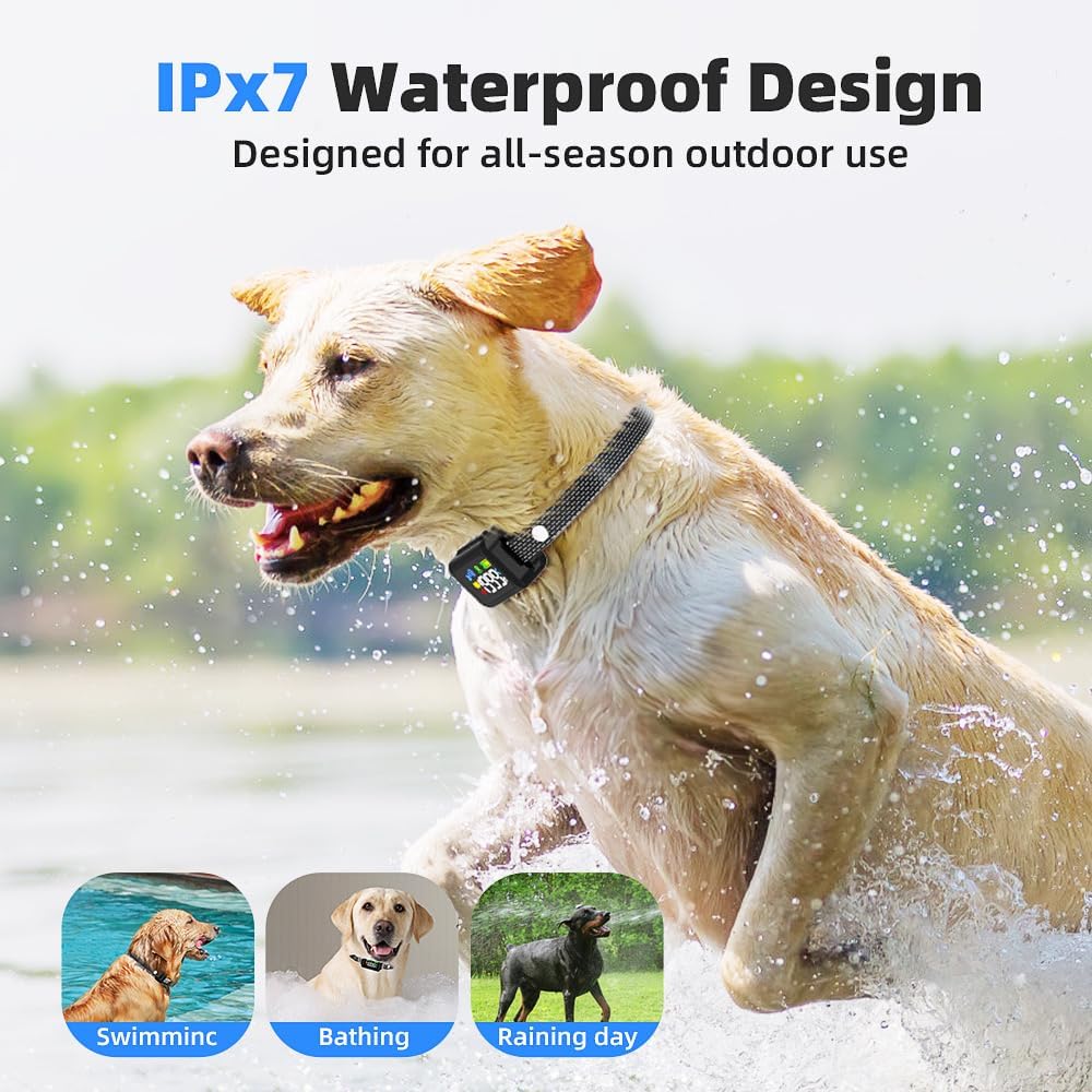 Electric Wireless Dog Fence System with Accessories, GPS Dog Collar Fence System Range 99 to 6600 feet IPX7 | Rechargeable Pet Containment System