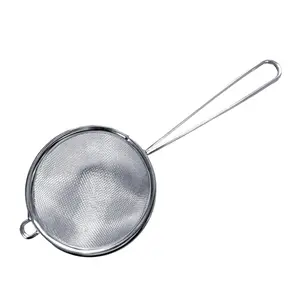Fine Mesh Strainer, Stainless Steel With Handle, 3" X 8"