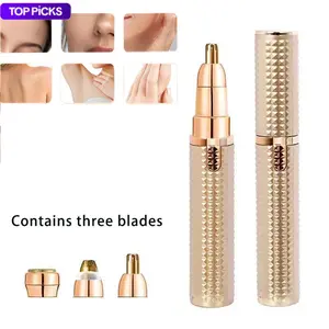 3-in-1 Face and Eyebrow Trimmer, Electric Eyebrow Trimmer, Women's Electric Shaver, Eyebrow Trimmer, Hair Removal Tool for Lips, Face, and Body