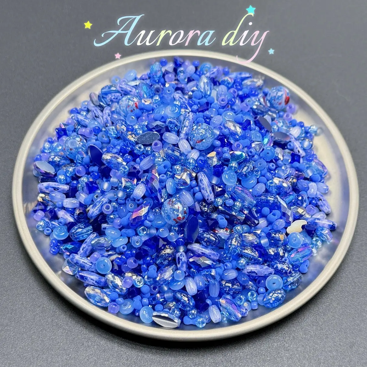 Royal blue vintage mix