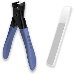 Toenail Clippers for Seniors - Durable Stainless Steel Nail Clippers for Thick Toenails -  Manicure Cuticles Multicolor electric foot file