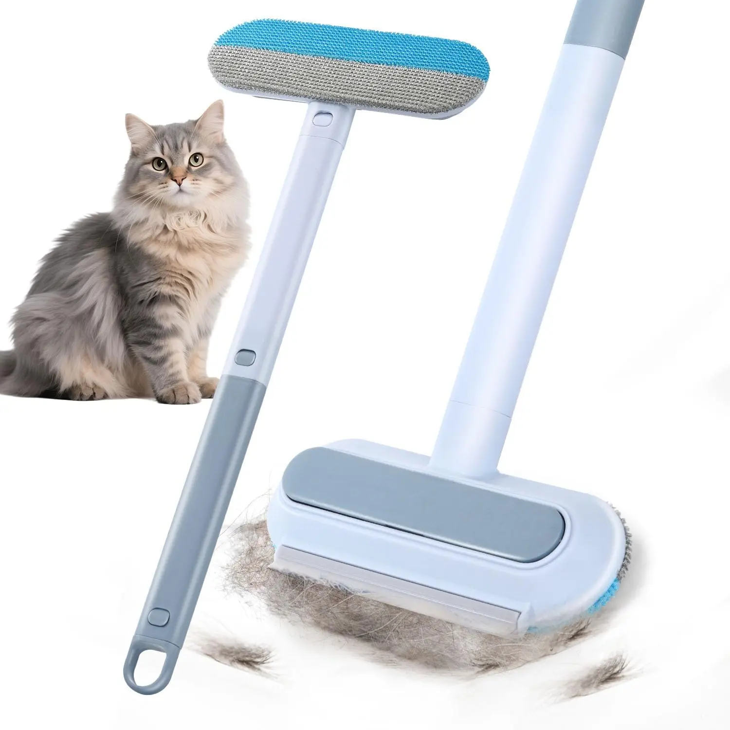 Multifunctional pet hair removal tool,4-in-1 Pet Hair Remover Reusable Effective Cat & Dog Hair Removal Tool