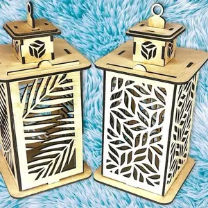 LED Tea Tree Lantern Lamp | Wooden Rustic Ambient Light for Cozy Home Decor, Bedroom, or Desk | Free Gemstones & Stickers Gift