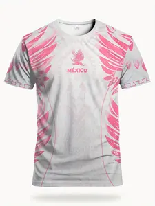 Men's Soccer Jersey Inspired by Mexico, Breathable Quick-Dry Material, and Logo, Suitable for Training, Competition, Daily Use, Lightweight Jersey