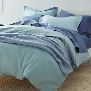 Premium Smooth Supima® Cotton Wrinkle-Free Sateen Bed Sheet Set - Cloud