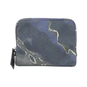 Pre-owned FENDI Canvas Small Leather Goods Coated Leather Pouch