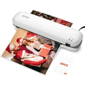 VEVOR Laminator Machine, A3 Thermal Laminator, 2 - 3 Min Quick Warm, 11 FPM Speed, 3 - 5 Mil Thickness, WhiteVEVOR Super Brand Day