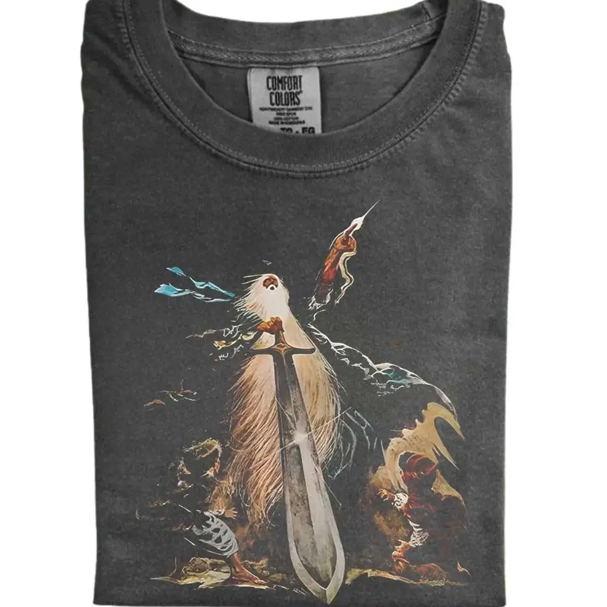 Epic Fantasy Medieval Quest Classic Adventure Novel Graphic T-Shirt Tee