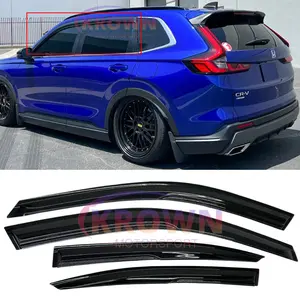 FOR 2023-2026 HONDA CR-V CRV JDM 3D WAVY MUGEN STYLE WINDOW VISOR RAIN GUARD VENT DEFLECTOR