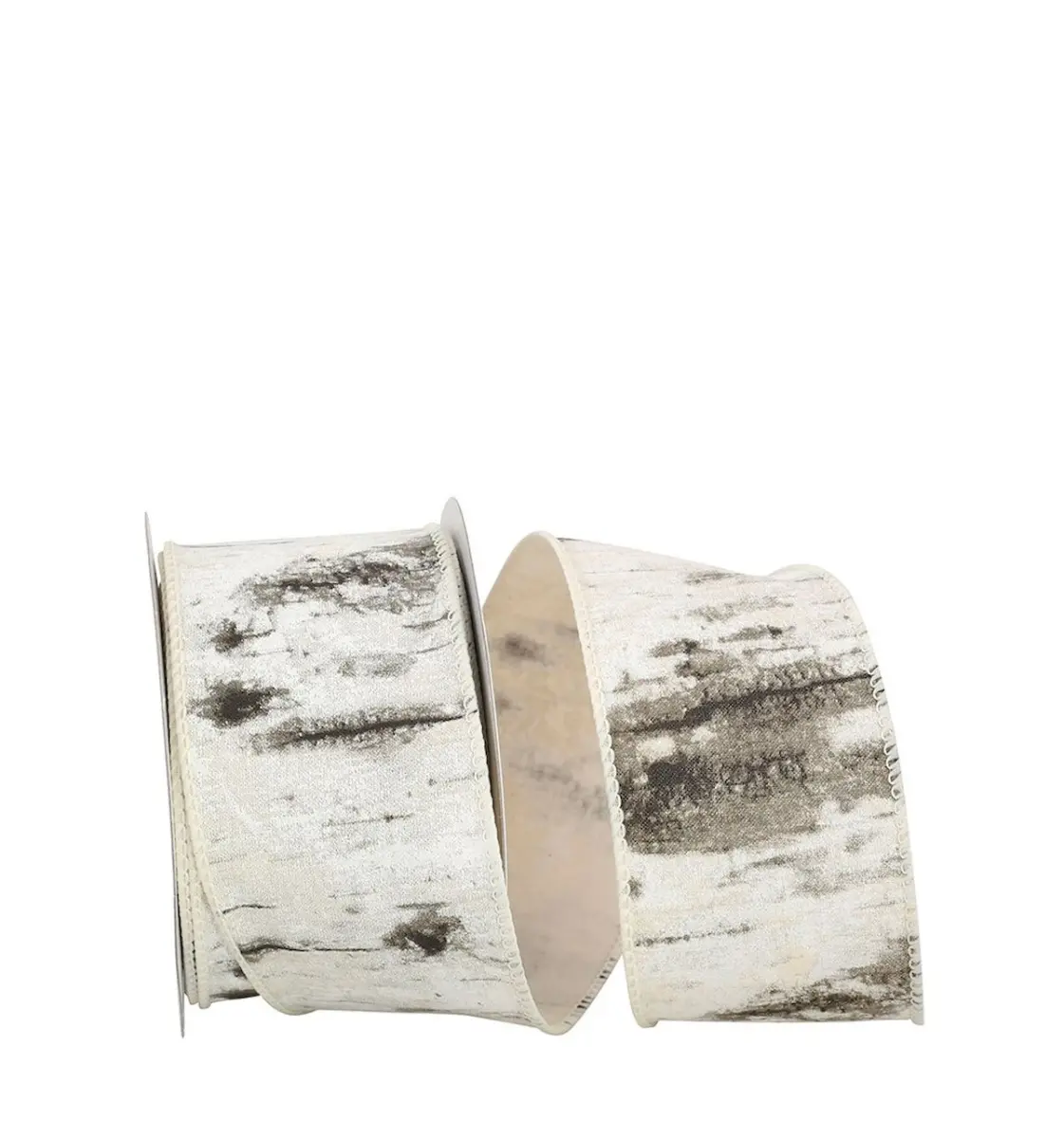 Looks Like Birchbark Wired Linen Ribbon