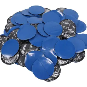 Tire Repair Patch, 36 Pcs 80mm Round Universal Tire and Tube Patch Repair Kits Cold Patch Tubeless Patches Car Round Natural Rubber Tire Tyre Puncture Repair Patch Fast Repair