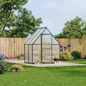 GAOMON 6X4 ft Polycarbonate Greenhouse with Aluminum Frame, Polycarbonate Greenhouse for Outdoors, Greenhouses with Ventilation, Aluminum Large Walk-in Greenhouses for Outside