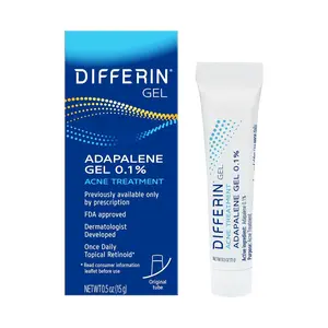 (Packaging May Vary) Acne Treatment Gel, 30 Day Supply, Retinoid Treatment for Face with 0.1% Adapalene, Gentle Skin Care for Acne Prone Sensitive Skin, 15g Tube