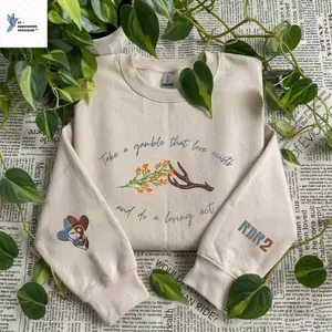 RDR 2 Embroidered Sweatshirt Cute Monster Gaming Crewneck Retro Gamer Pullover