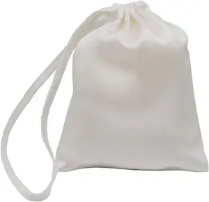 Wig Gift 100% silk travel bags & gift bags with draw string solid dyed