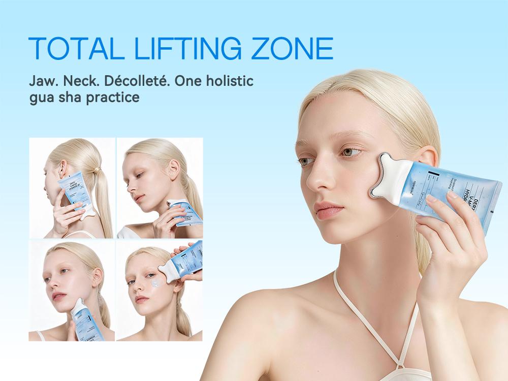 [Jeffree Star Pick] Oganacell PDRN Peptide Gua Sha Lifting Gel Cream for Jawline Definition, Face Sculpting & De-Puffing, Firming & Elasticity Care for Dry and Sagging Skin, Glass Skin Glow, At-Home Facial Care | Korean Skincare