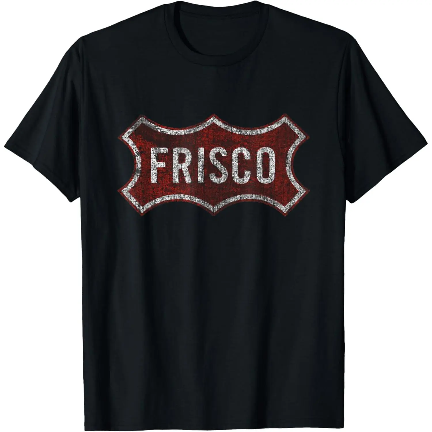 Men's Frisco Texas Worn-Out Graphic T-Shirt - Pure Cotton, Short-Sleeve, Casual, Fitness Human T-Shirt for Men (Gifts Option)