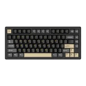 75% VIA Wireless Gasket Mechanical Keyboard ATTACK SHARK BT/2.4G/USB-C 81 Keys VIA Custom Keyboard, 7000 mAh Gasket Hot Swappable RGB Mechanical Keyboard for Mac/PC/PS4/Xbox