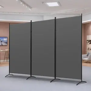 Partition Room Dividers 3 Panel Folding Privacy Screen 6Ft Portable Wall Divider