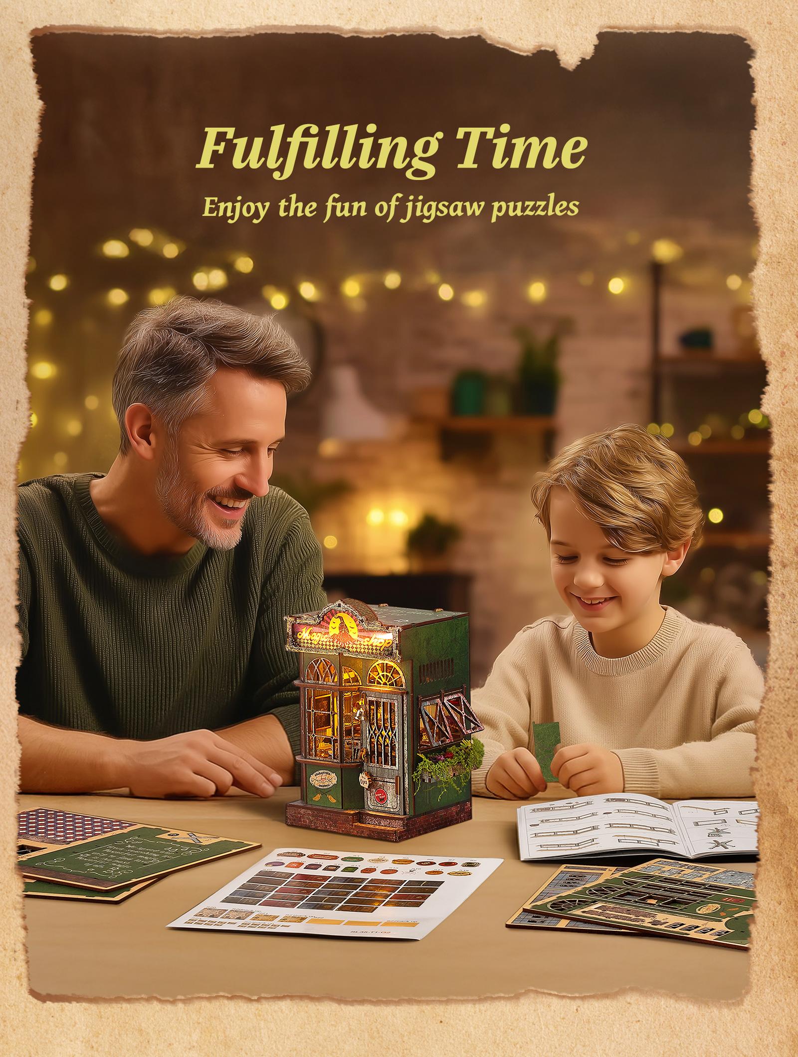 SummerVibes-FUNPOLA LED Magic Shop 3D Puzzle-DIY Dollhouse with
