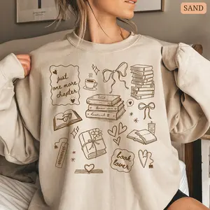 Cute Book Lover Sweatshirt, Bookworm Crewneck, Reading Club, Librarian Gift, Bookish Merch, Reader, Teacher Gift, Book Girly Top, Read Book, Cute Tee, Book Lover Fan