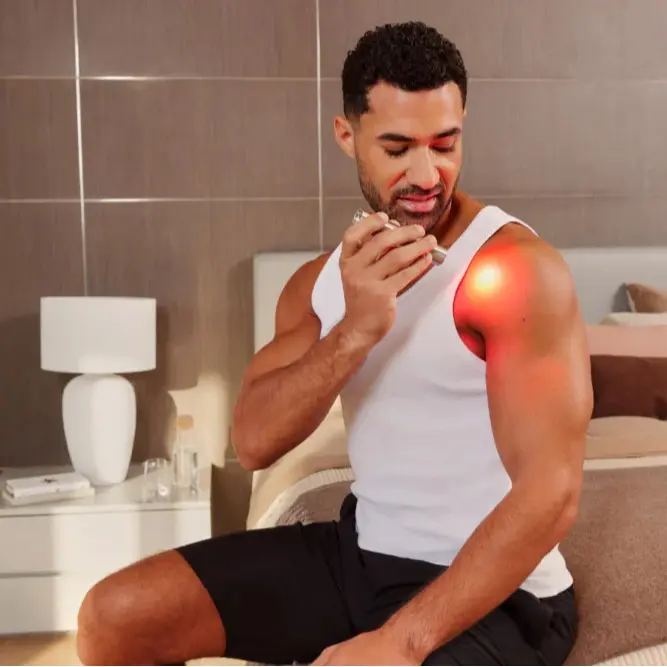 Red Light Therapy Torch for Adults, Healing Near Infrared Light Device for Body, Knee, Hand Muscle & Joint Pain Relief, Men's Personal Care Massage Gadget