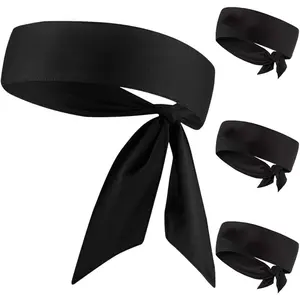 Head Tie Headband, Tie Up Sweatband for Tennis Sweat Hair Band Ninja Karate Pirates Basketball, Running, Workout