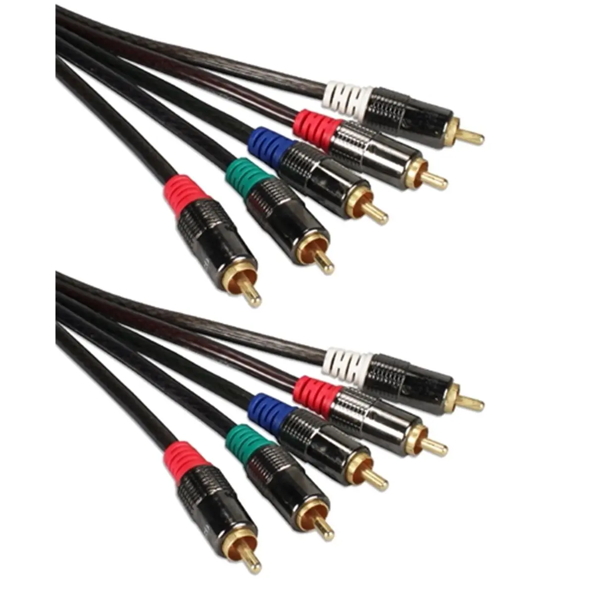 212 MAIN 6 ft. Shielded Premium 5RCA HDTV Component Audio & Video Combo Cable Kit with Smoke Jacket, Audio & Video Accessory for HDTVs, VCRs, TV/HDTV Receivers, Accessories
