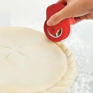 Versatile Manual Pie Edge Cutter - Easy-to-use pastry wheel for perfect edges, ideal kitchen gadget for baking enthusiasts
