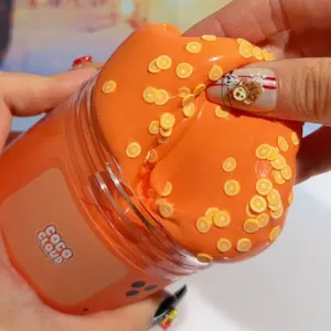 Orange Phone Slime, thick and glossy slime Base, Orange Scented Slime made with Essential Oils, by Coco Cloud Slimes