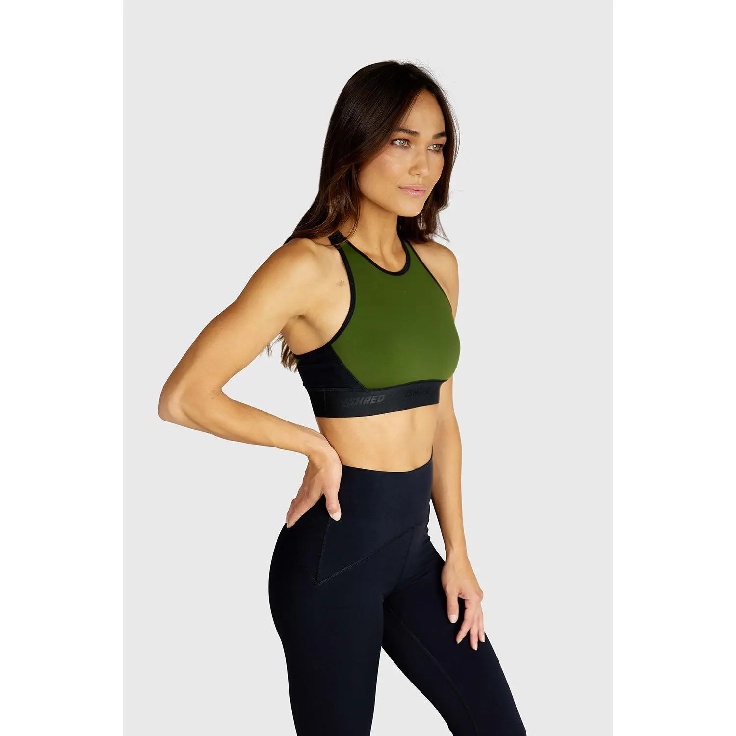 V Shred High Neck Women's  Sports Bra for Women - Comfort Straps Wireless Shaping Bra wireless bra