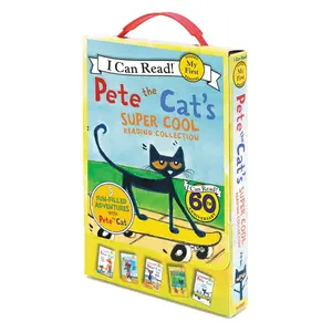 Pete the Cat's Super Cool Reading Collection: A Box of 5 I Can Read Favorites for Beginner Readers (My First I Can Read) by James Dean||James Dean||Kimberly Dean [Paperback Book]