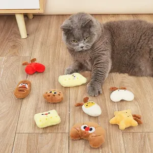 The new creative plush catnip toy is a source of happiness for cats