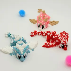 Baby Munchkin Dragons | 3D Printed | Articulated Collectible for Desk Decoration Ornaments Tail