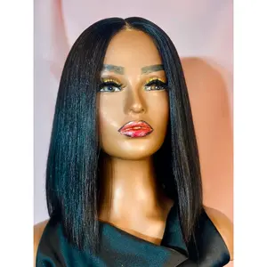 Silky Straight Short Bob Wig – 10 Inches-250 grams | 2x6 HD Lace Closure | Glueless Wig | Black Color| Raw Vietnamese Hair