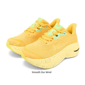 Lemon Yellow Max Cushion Running Shoes - Lightweight Foam Midsole Trainers for Road Running, Daily Walks & All-Day Comfort