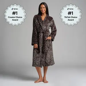 Comfrt | Dreamday Plush Robe | Ultra-Soft Unisex Plush Robe With Deep Pockets