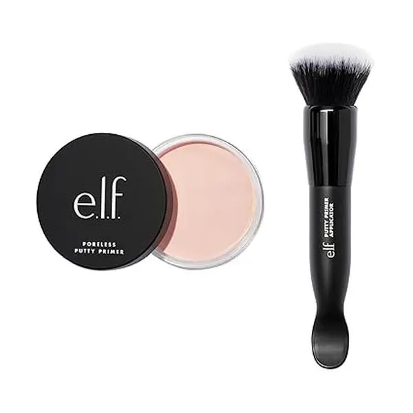 e.l.f. Poreless Putty Primer & Brush Duo, Includes Poreless Primer & Putty Primer Brush & Applicator, Creates A Flawless Base, Vegan & Cruelty-Free
