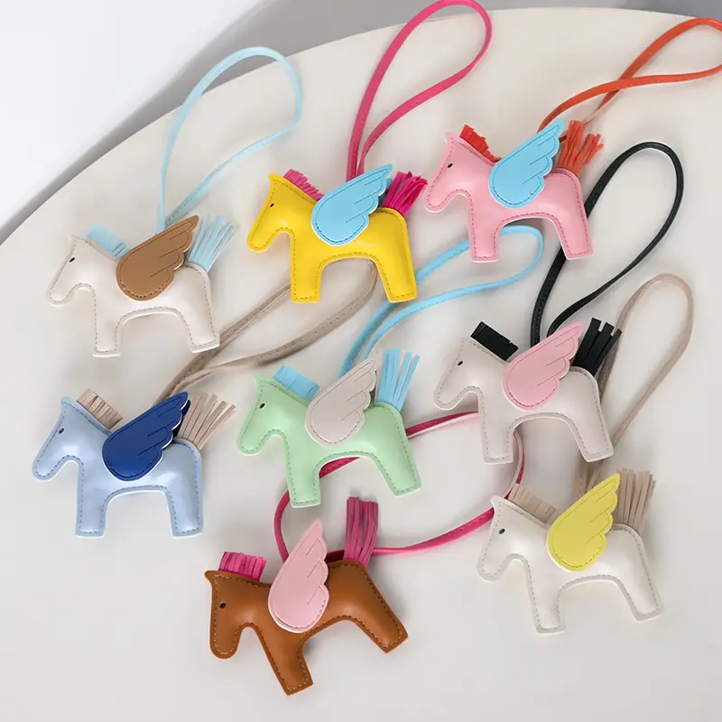 Versatile Fashionable Horse Charm in PU Leather Classic Color Schemes for Stylish Accessories Classic Color Schemes & Elegant Design
